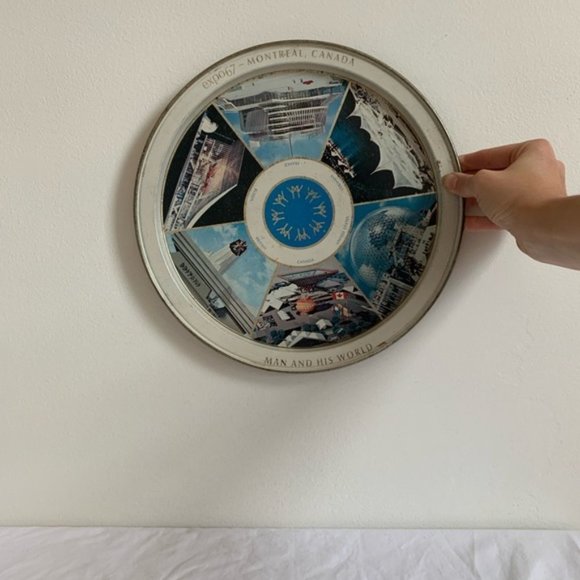 [SOLD] Vintage Expo 67 Collector’s Metallic Decor Tray Plate - Picture 2 of 7